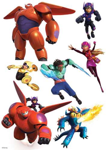 Big Hero 6 Edible Icing Character Sheet - Click Image to Close